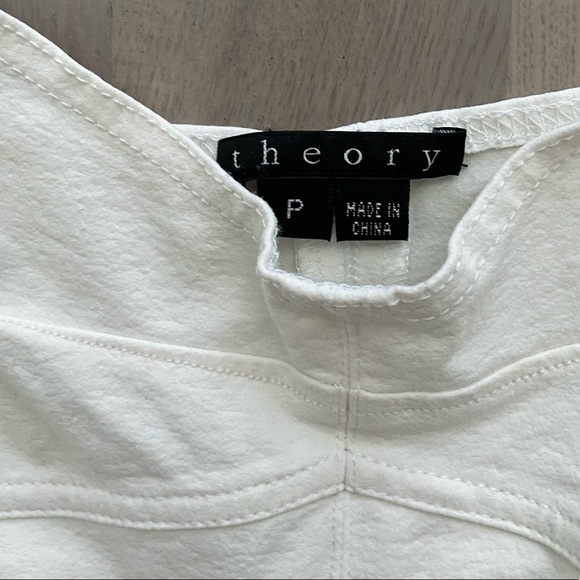 Theory Fun Neon Double Ruffle A-line Tank Top Colorblock in White + Neon Yellow - Picture 6 of 8